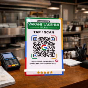 NFC with scan Custom Review Standee