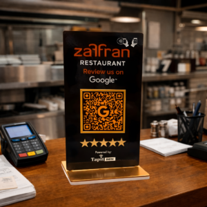 Premium Google Review Black Standee